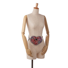 MCM | Pre-Owned Paticia Leopard Sparkle Satchel | SilverRed