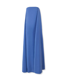 Draped Front Strapless Column Gown | Bluebell