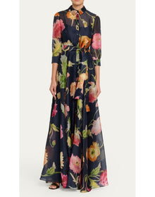 Trench Gown | Midnight Multi