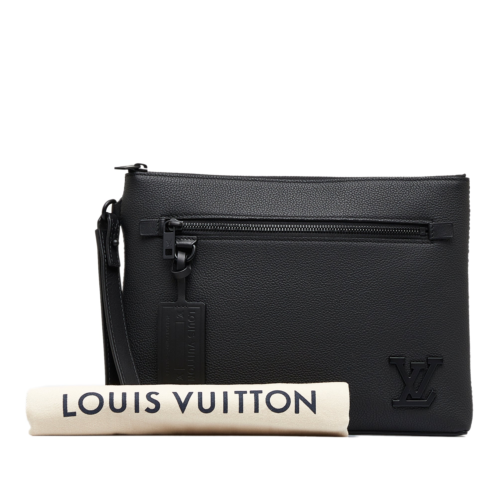 Louis Vuitton Pre-Owned Aerogram Takeoff Pouch | Women | Black