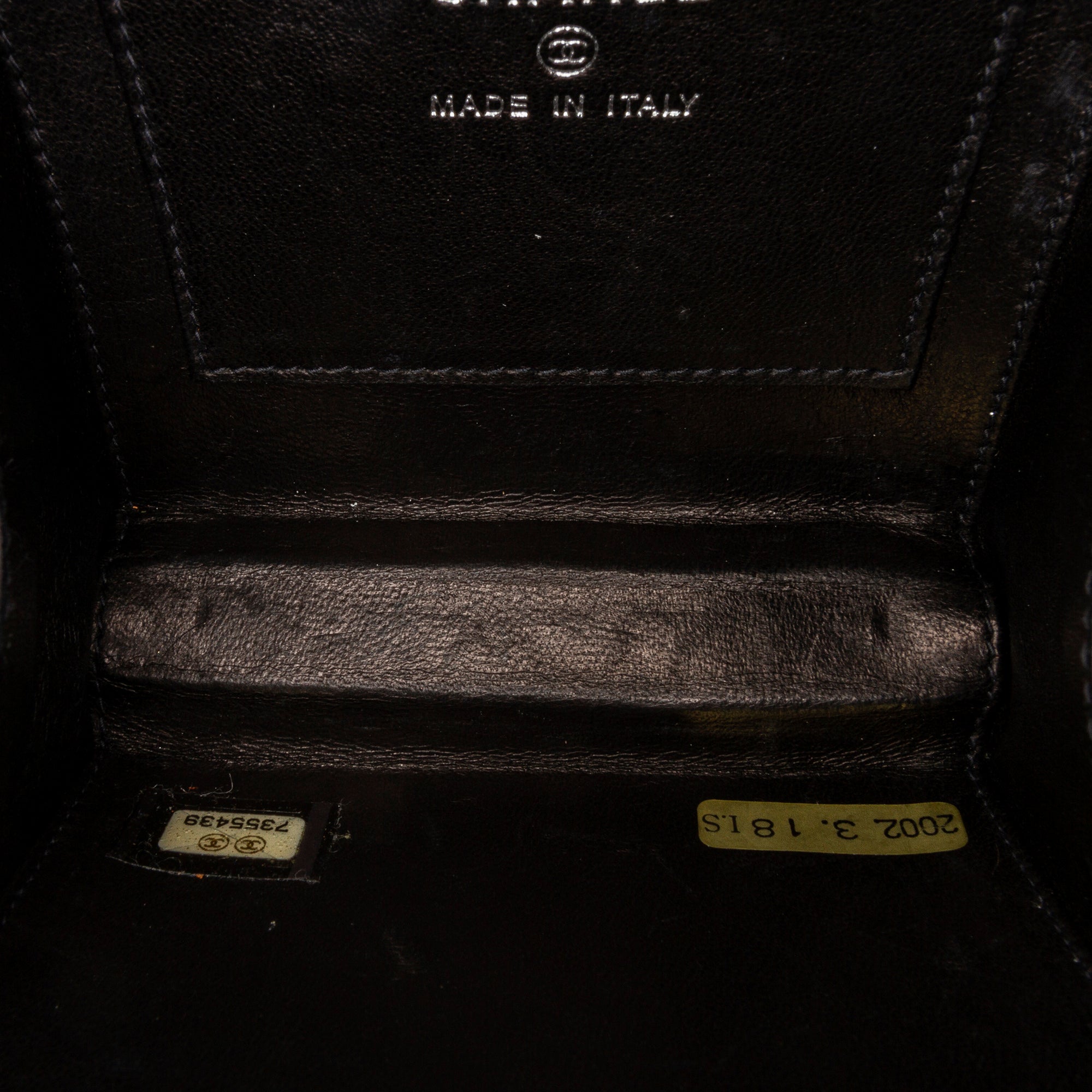 Chanel | Pre-Owned Choco Bar Lucite Perspex Clutch | Black