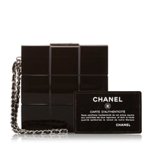 Chanel | Pre-Owned Choco Bar Lucite Perspex Clutch | Black