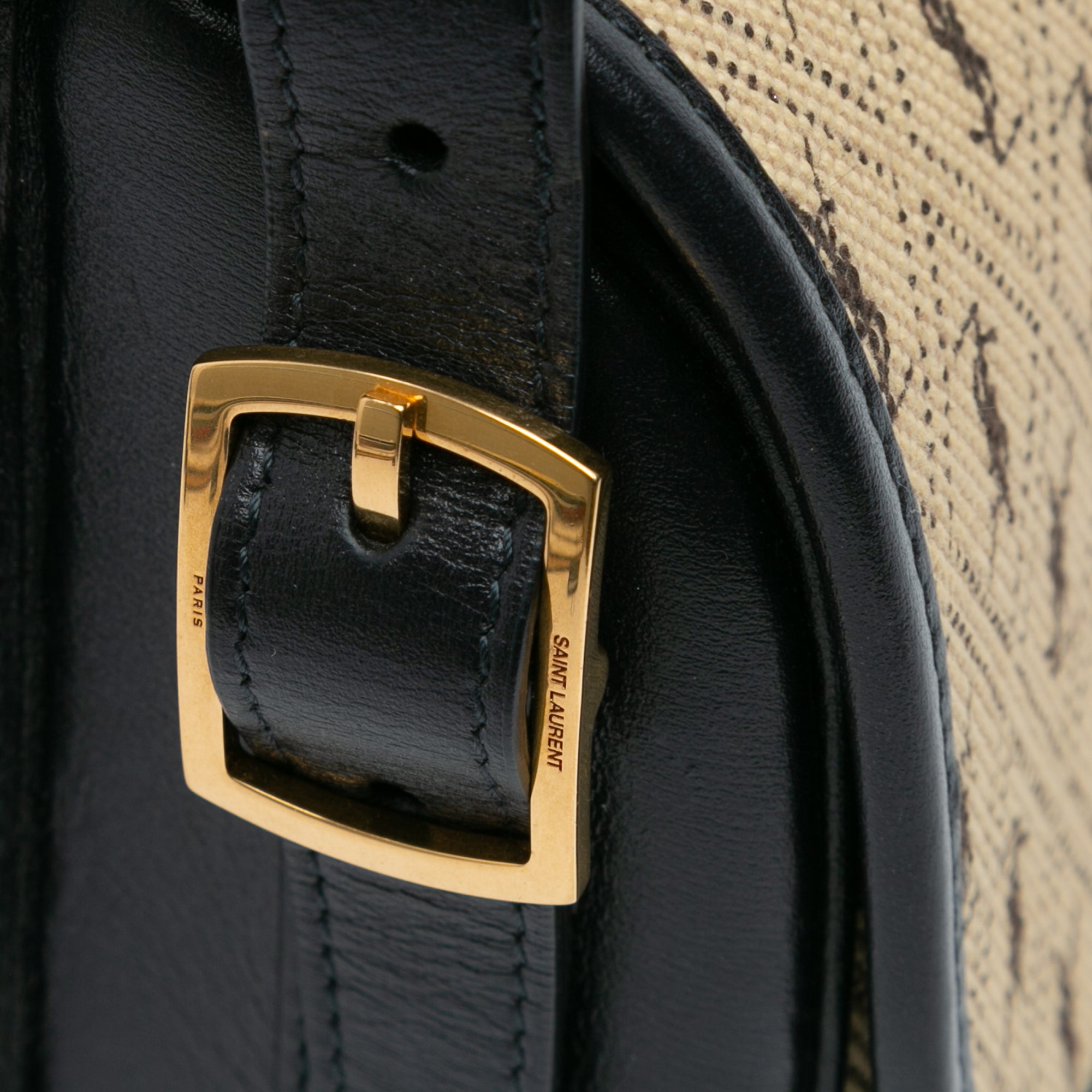 Saint Laurent | Pre-Owned Medium Canvas Monogram All Over Crossbody | Brown/Beige