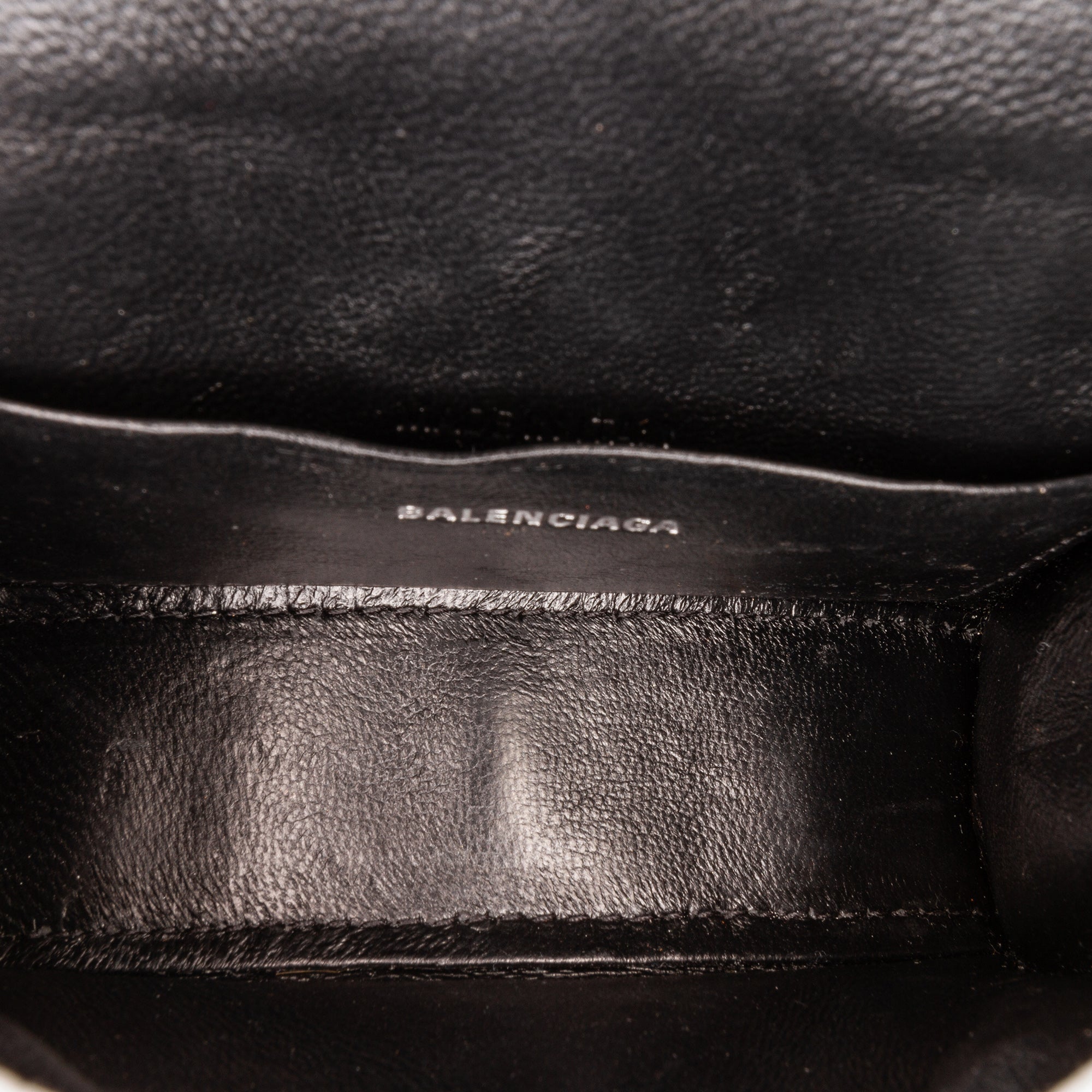 Balenciaga | Pre-Owned Mini Glitter Hourglass Satchel | Gray