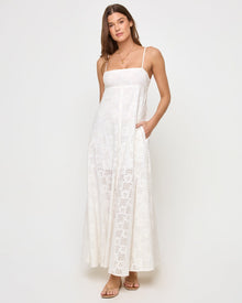 Raveena Dress | Eyelet Cream