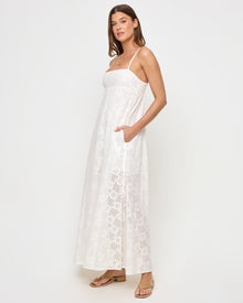 Raveena Dress | Eyelet Cream
