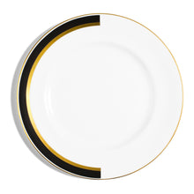 Rimmed Side Plate (Set of 2) | Bone China | White | Matte Black & Gold | The Arc Collection