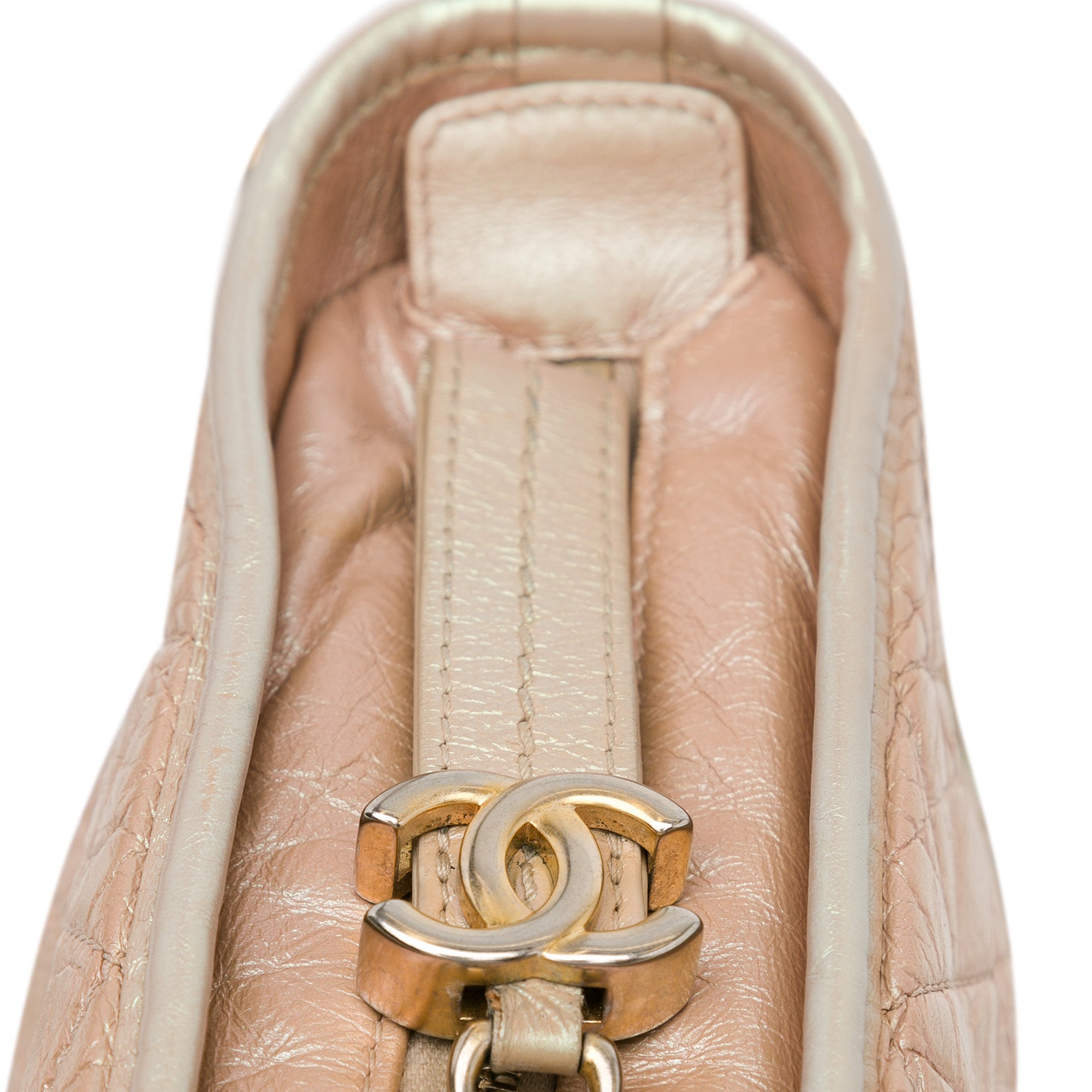 Chanel | Pre-Owned Small Iridescent Gabrielle Crossbody | Pink/Light Pink