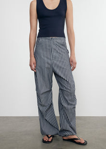 Poplin Flight Pant | Navy/White