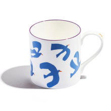 Large Mug (Set of 2) | Bone China | White | Des Oiseaux | Print Club London