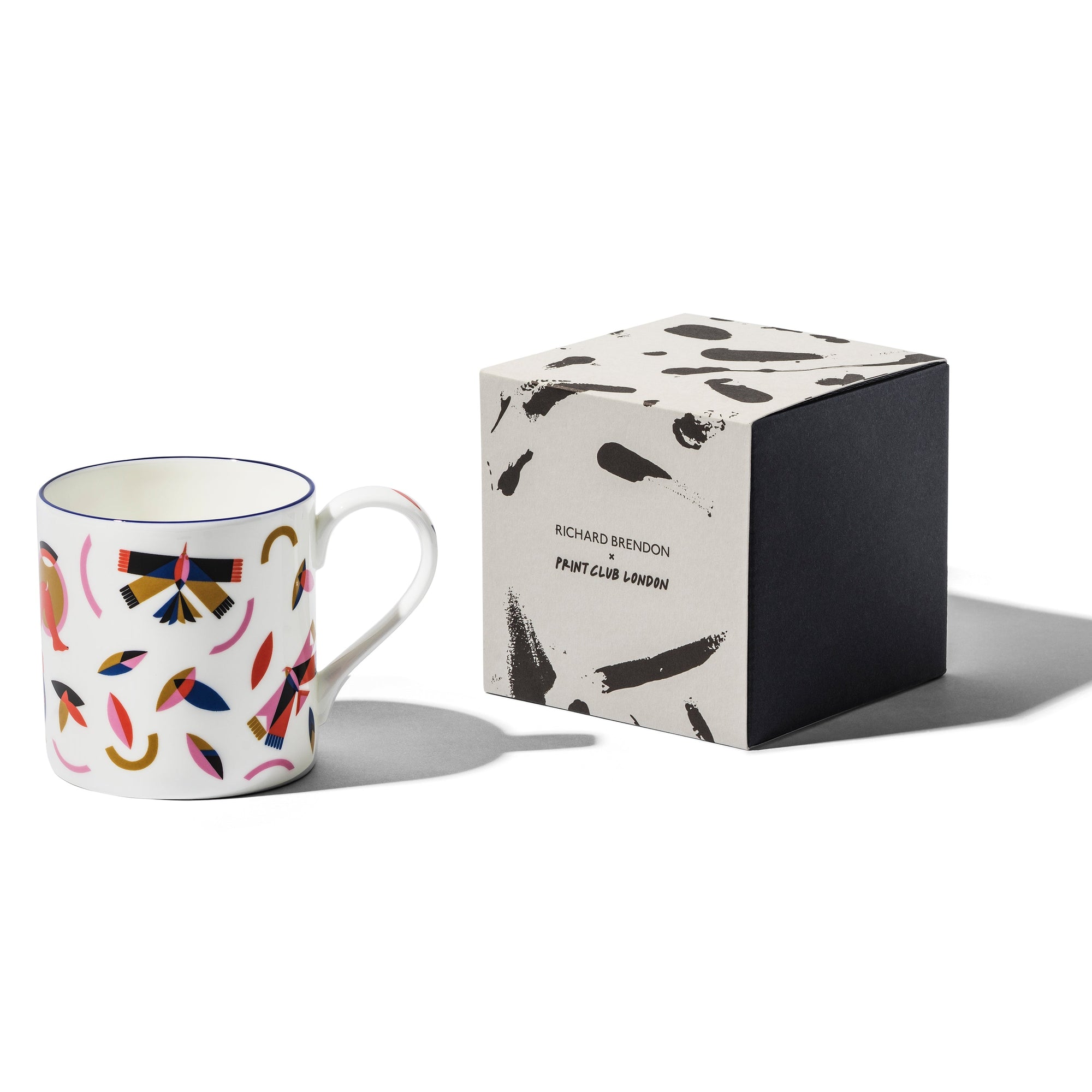 Large Mug (Set of 2) | Bone China | White | Icarus | Print Club London