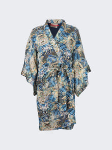 Women | Chufy | Susu Short Robe | Yu Blue