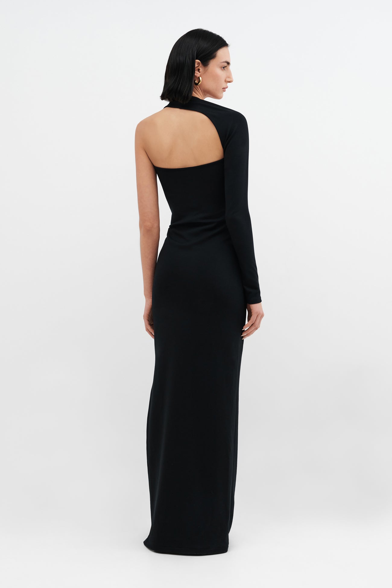 Manhattan Slit Gown | Black