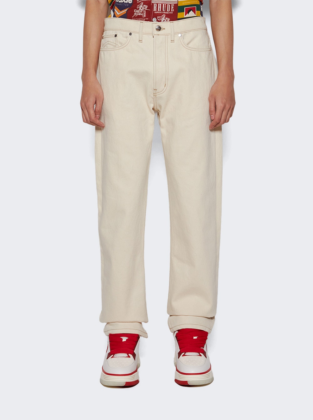 Men | Rhude | Raw 90s Denim | Cream