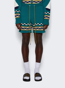 Men | Rhude | Bateau Short | Emerald & Crème