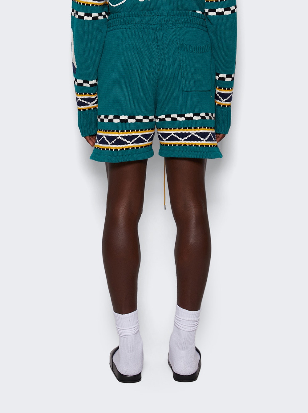 Men | Rhude | Bateau Short | Emerald & Crème