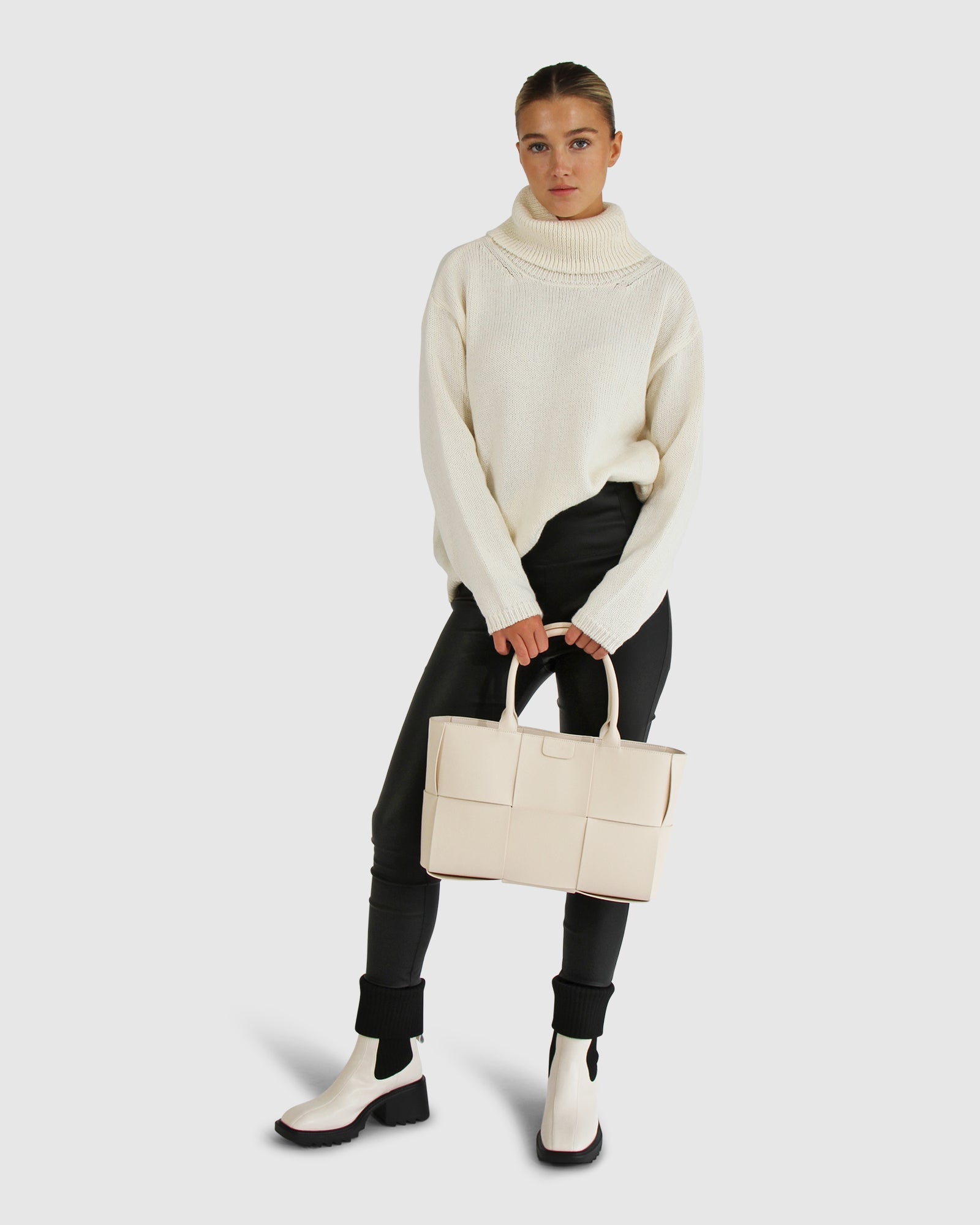 Women | Right Here Waiting Open Back Knit | Cream