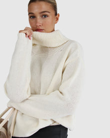 Women | Right Here Waiting Open Back Knit | Cream