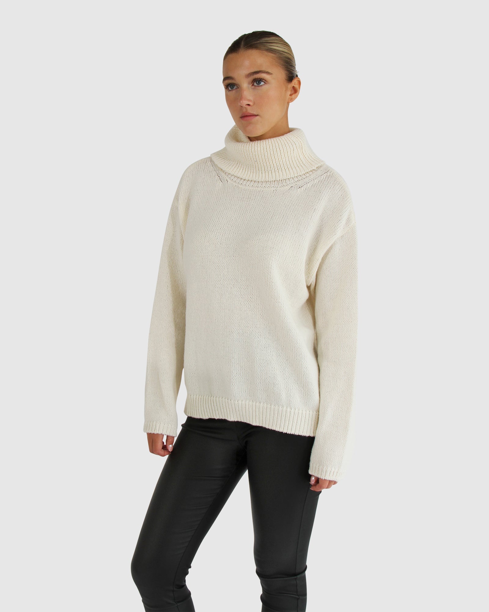 Women | Right Here Waiting Open Back Knit | Cream