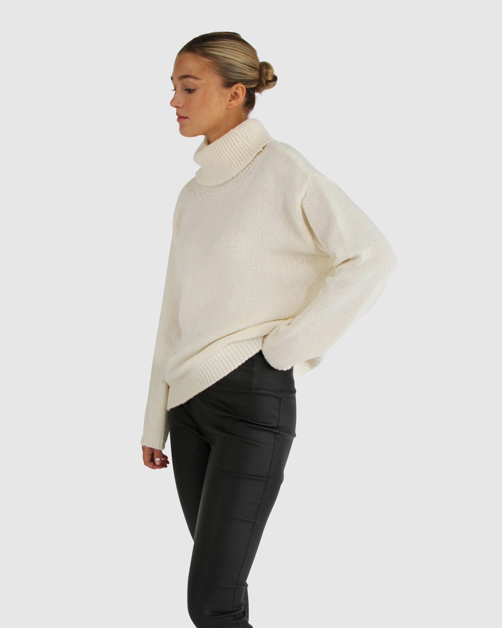 Women | Right Here Waiting Open Back Knit | Cream