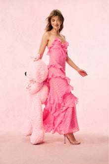 Rialto Heart Ruffle Maxi Dress | Carnation Hearts