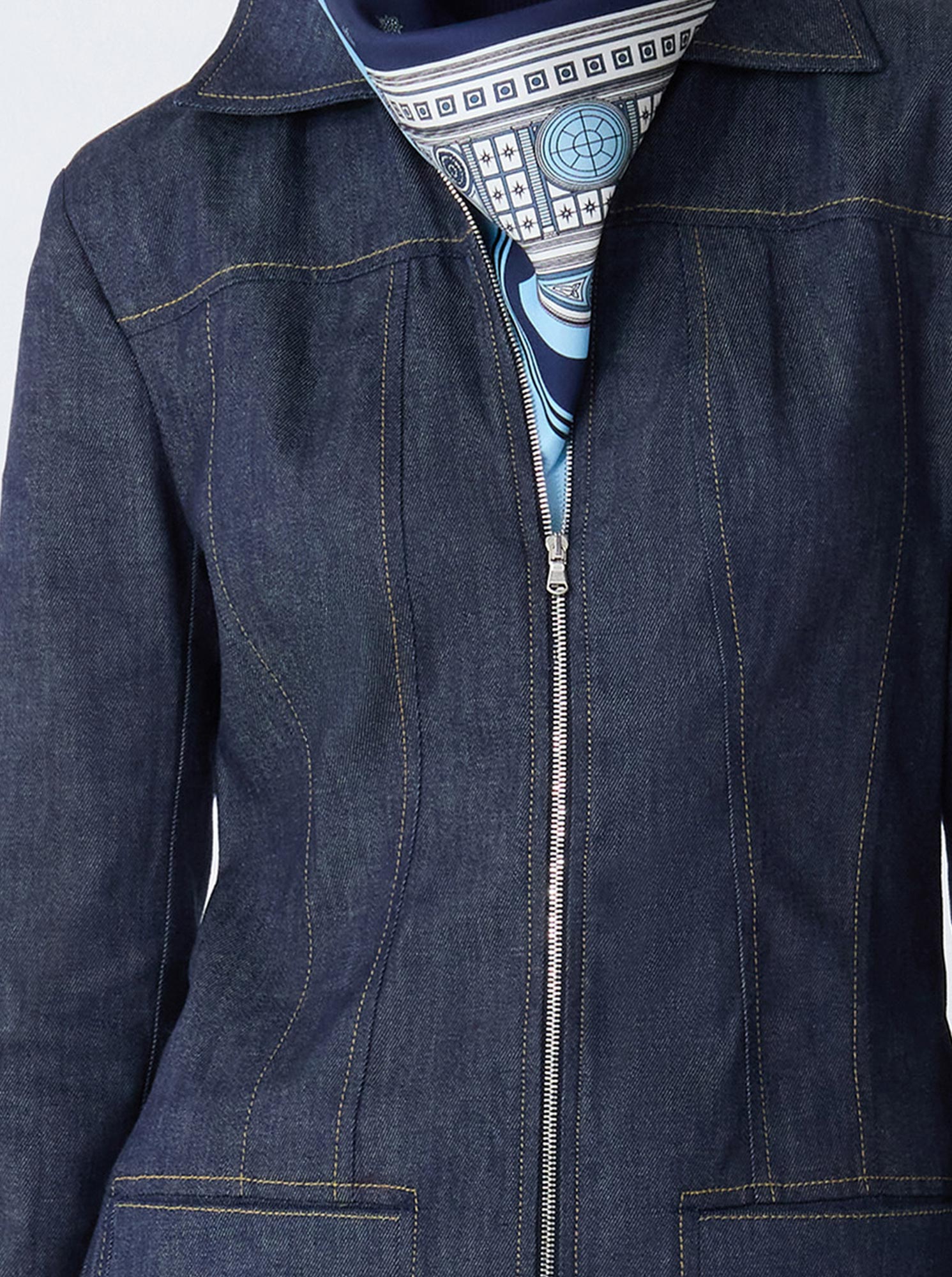 RIIA Long Jean Jacket | Indigo