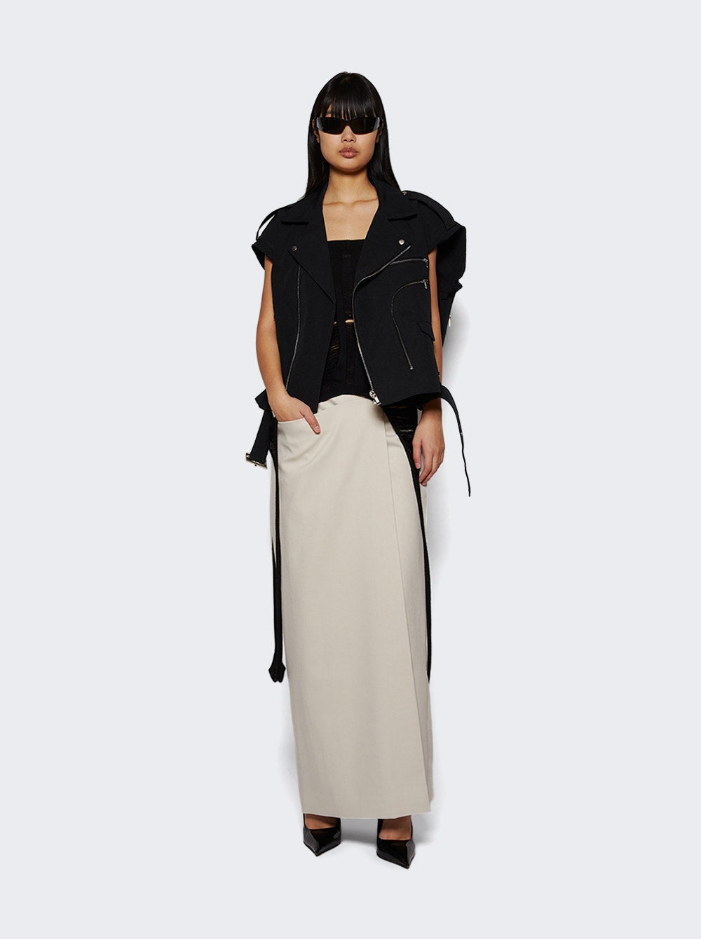 Women | Rick Owens | Cropped Jumbo Bauhaus Stooges Ss | Black