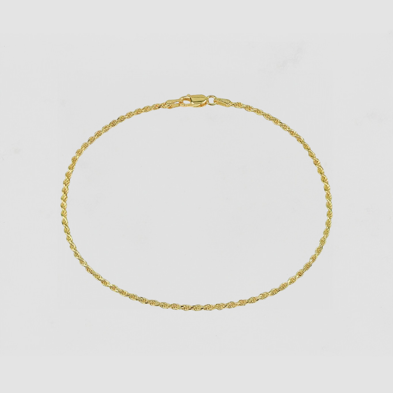 The Rope Anklet | Gold-Plated