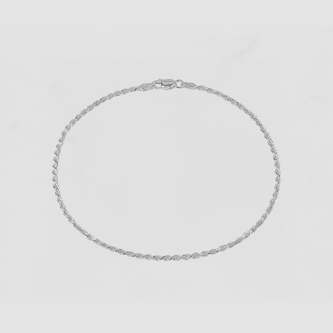 The Rope Anklet | Sterling Silver