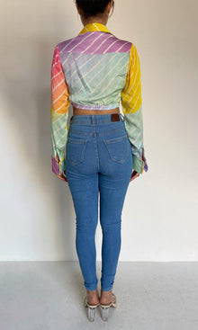 Womens | Evie Polyester Crepe Top | Multicolor