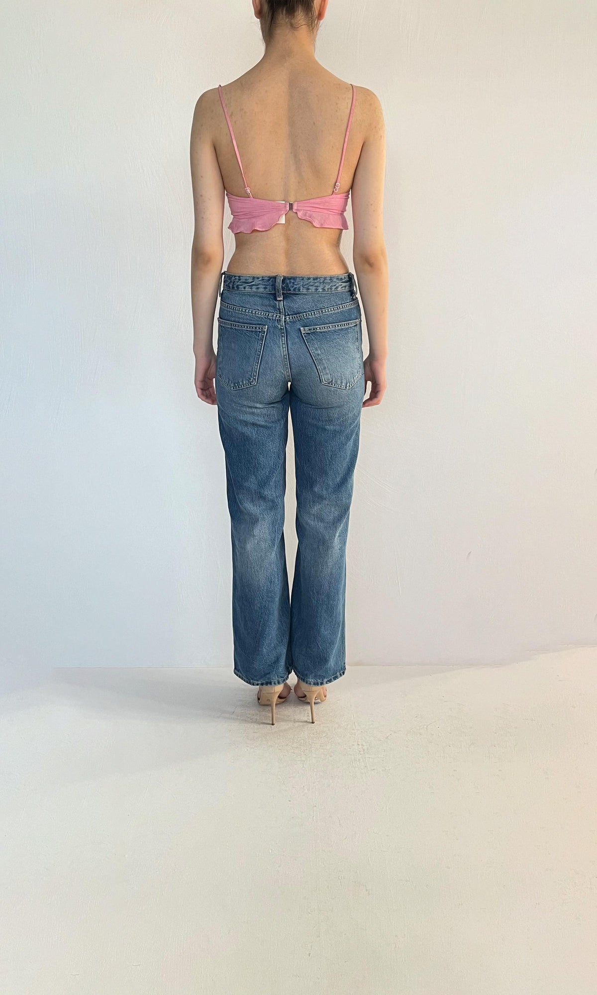 Womens | Gaia Viscose Cotton Georgtte Bandeau | Pink