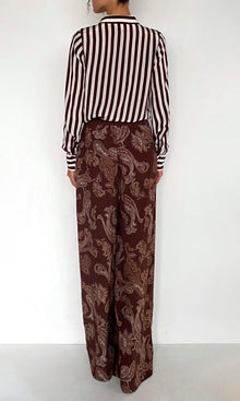 Womens | Orla Viscose Heavy Crepe Pants | Brown Beige