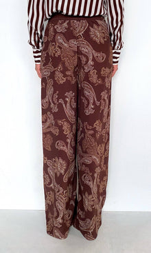 Womens | Orla Viscose Heavy Crepe Pants | Brown Beige