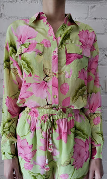 Womens | Ren Polyester Crepe Shorts | Green