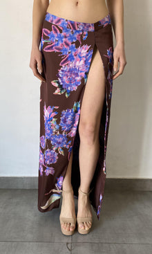 Womens | Shay Viscose Long Skirt | Brown