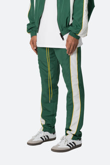 Race Track Pants | Green x White
