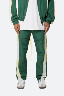 Race Track Pants | Green x White