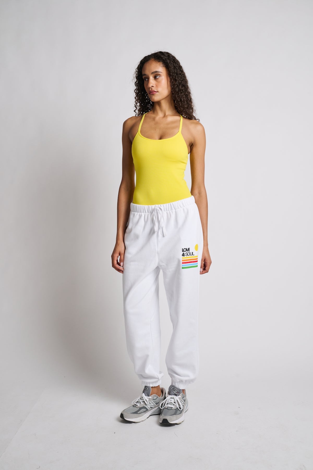 Love & Sports | Rainbow Love & Soul Sweatpant | White