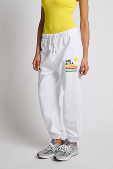 Love & Sports | Rainbow Love & Soul Sweatpant | White