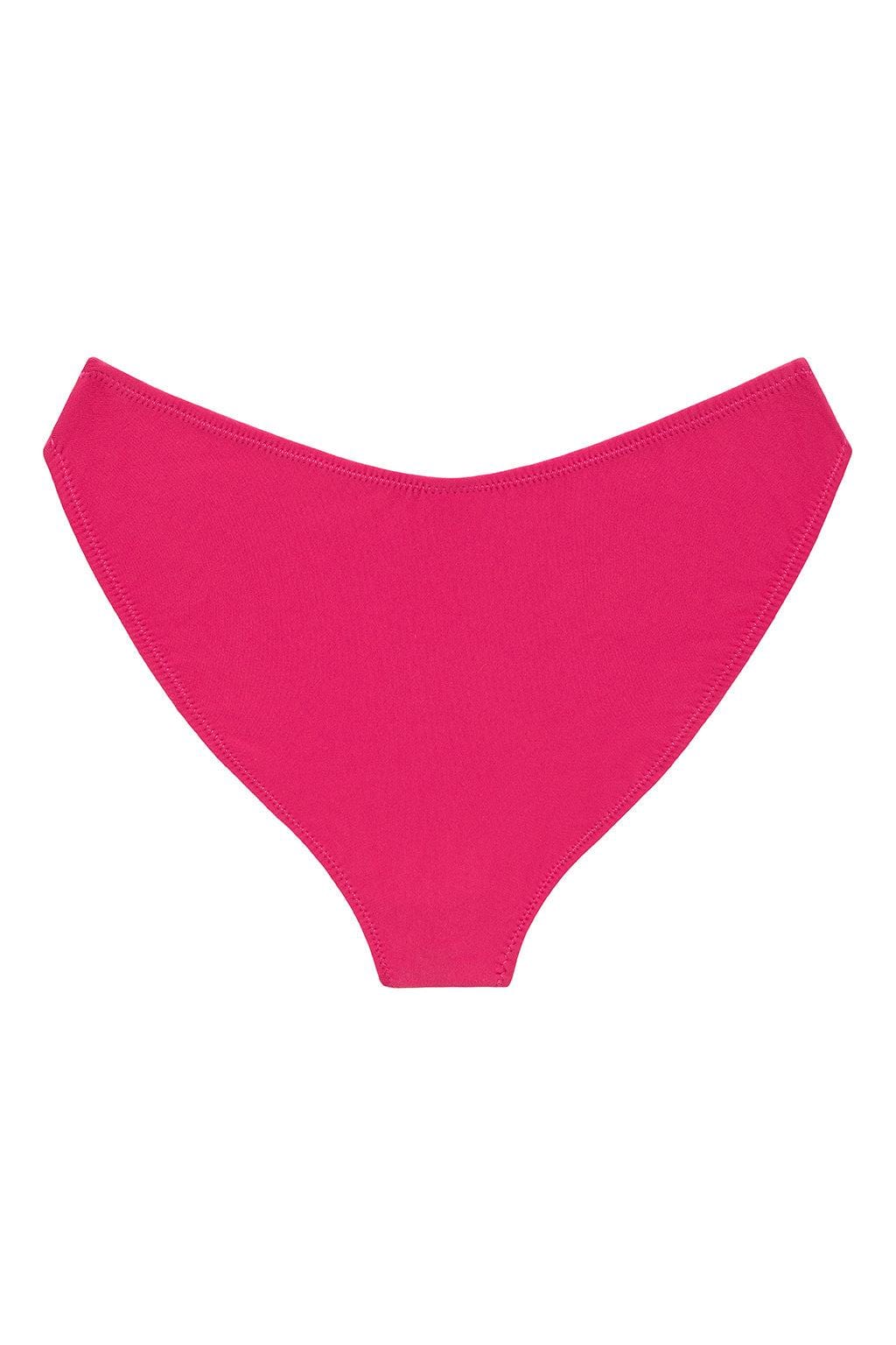 Added Coverage Lulu Zig Zag Stitch Bikini Bottom | Raspberry