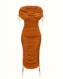 Ratu Mesh Dress | Caramel
