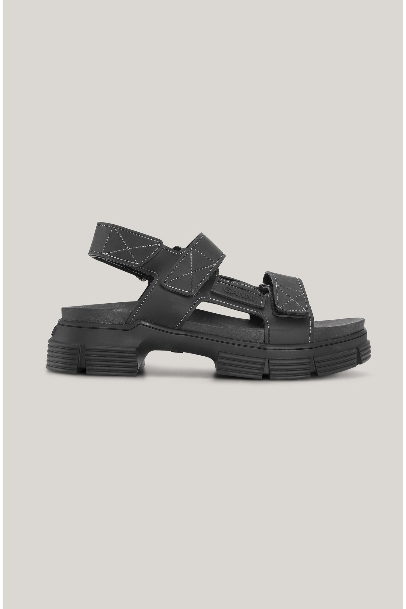 Recycled Rubber Sandal | Black