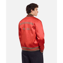 Red Satin Jacket With Patches | Men | Rubis