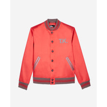 Red Satin Jacket With Patches | Men | Rubis