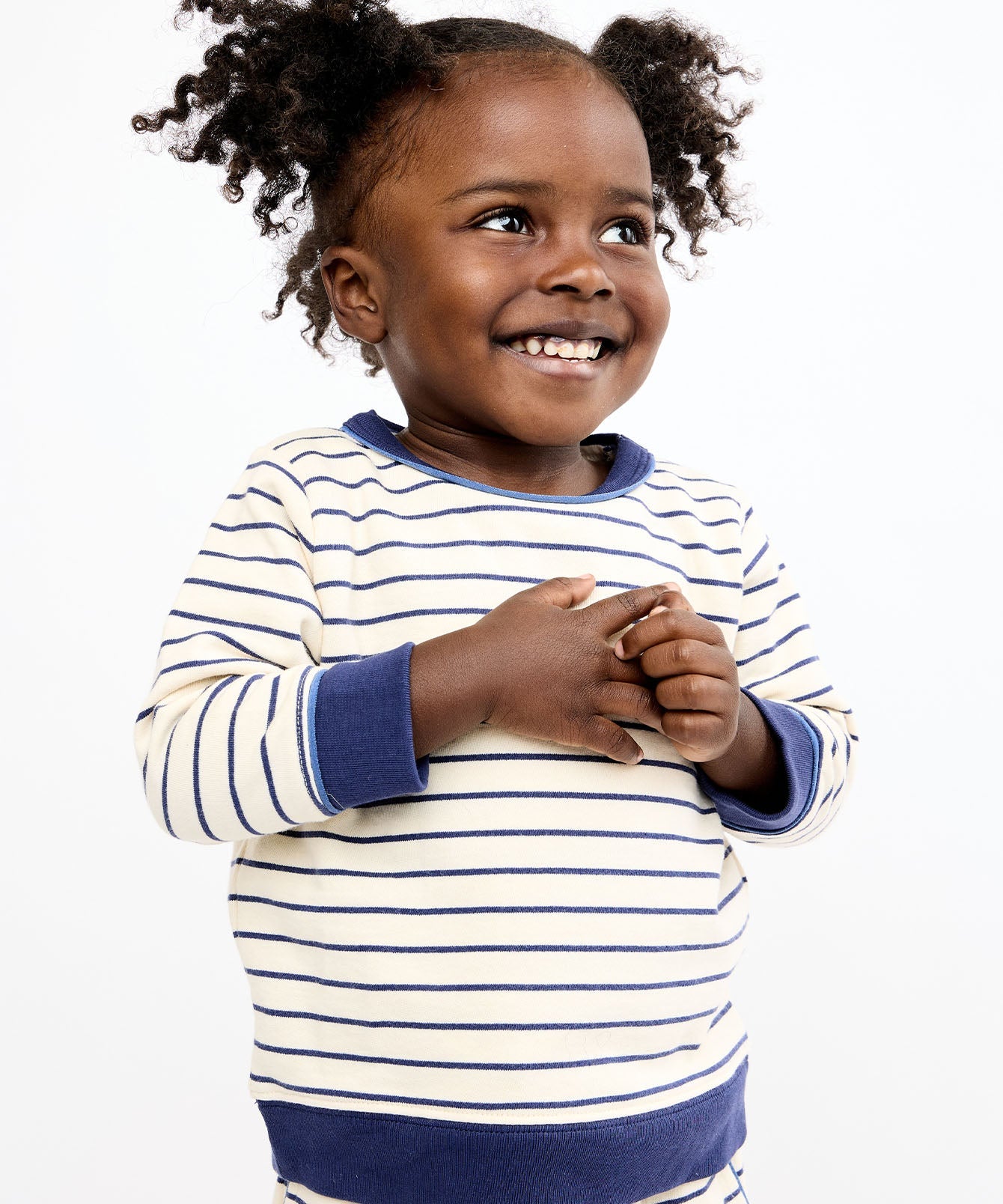 Kids Unisex | Remy Sweatshirt | White/Navy