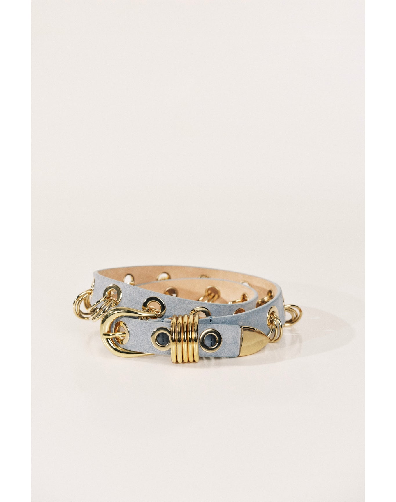 Revenge Suede Gold | Powder Blue Suede & 24K Gold