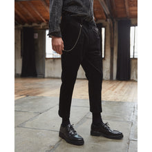 Ribbed Velvet Trousers | Men | Black