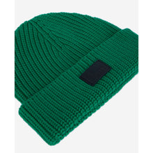 Ribbed Wool Beanie | Women | Green