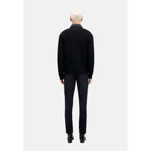 Ribbed Wool-Blend Cardigan | Men | Black