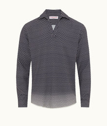 Ridley Floret Classic Collar Relaxed Fit Shirt | Night Iris/White